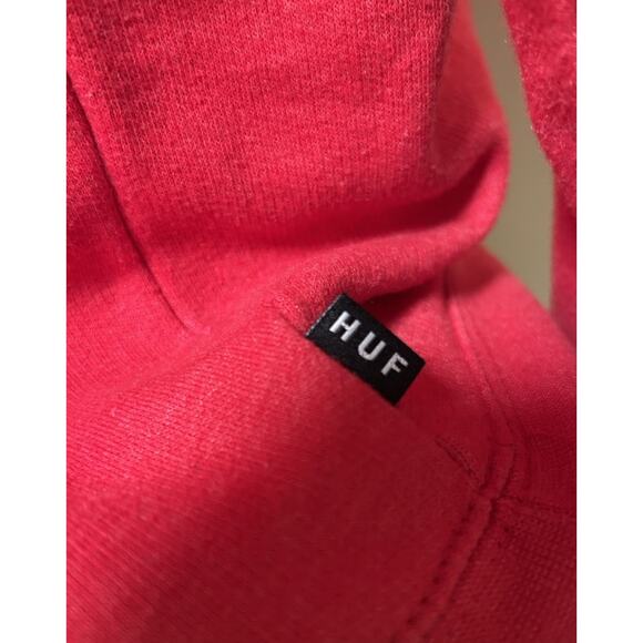 HUF WORLDWIDE Demi Script Logo Crewneck Long Sleeve Sweater Made in USA-Large - Picture 3 of 6